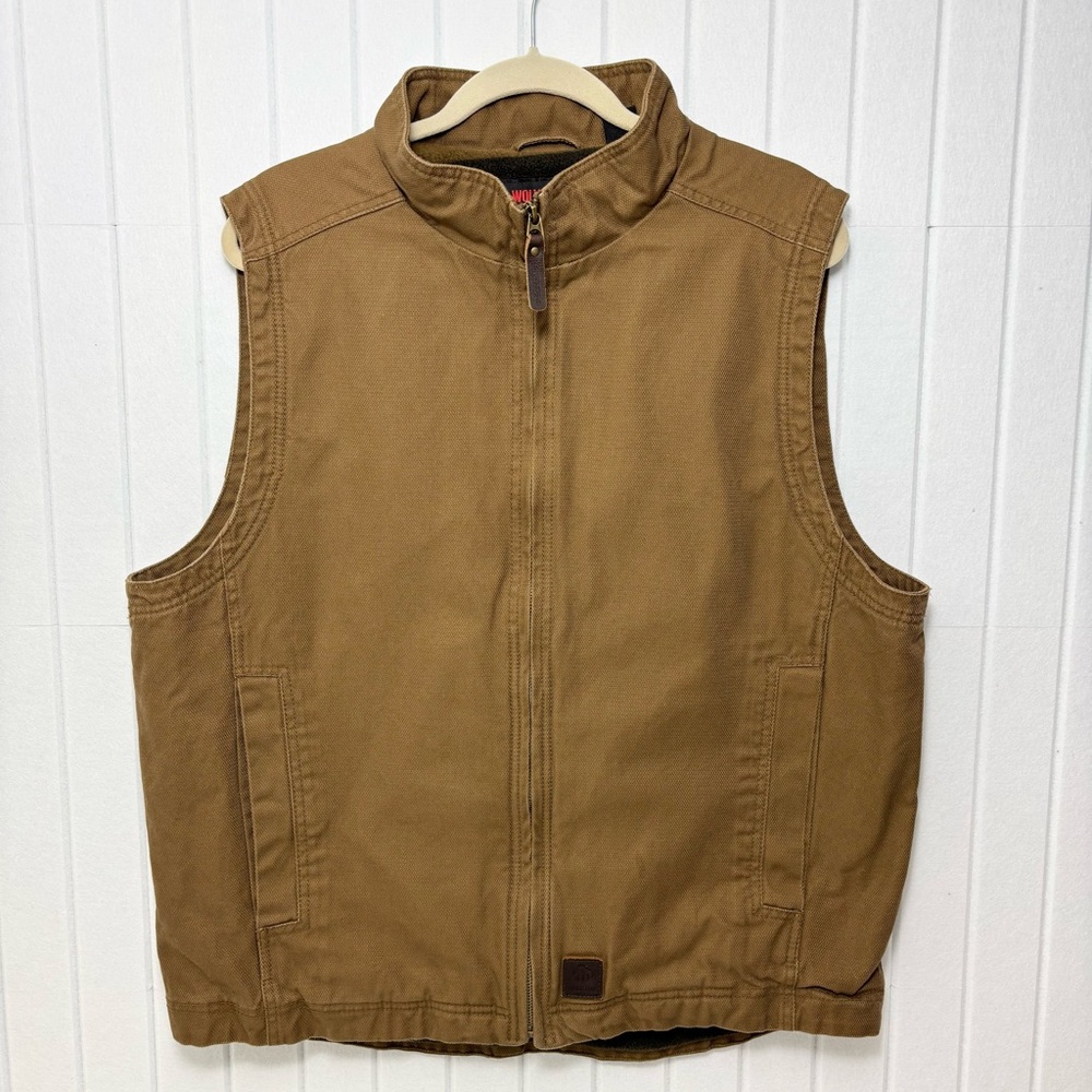 Wolverine Outdoor Brown Cotton Work Vest size‎ L
